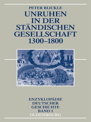 cover image of Unruhen in der ständischen Gesellschaft 1300-1800